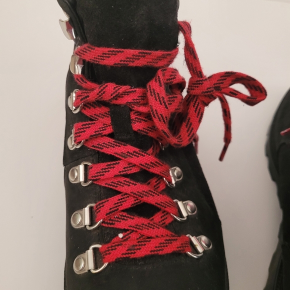 SOREL Ainsley Hiking Boot Black 9.5 Waterproof  Leather Grunge Combat Outdoor - Picture 8 of 12